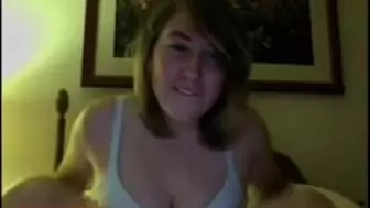 Skank with big breasts masturbate on online cam