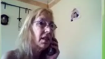 German Grandma fuck herself on Camera