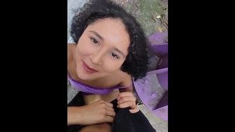 Daring Hispanic comes to my work to seduce me and I end up fucking her