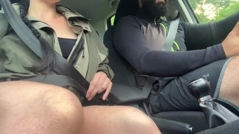 Sweet hitchhiker gets banged by my thick penis