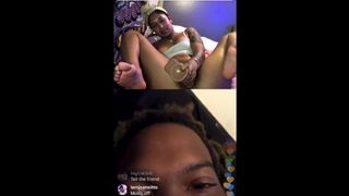 Thot on ig live her twat gets wet