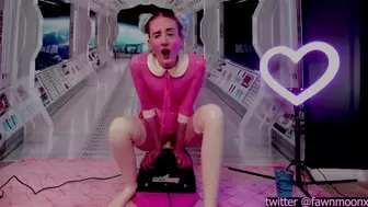 Pink Latex Dress & Nude Remote Control Motorbunny Vibrator Private w Daddy lots of Climax & Moaning